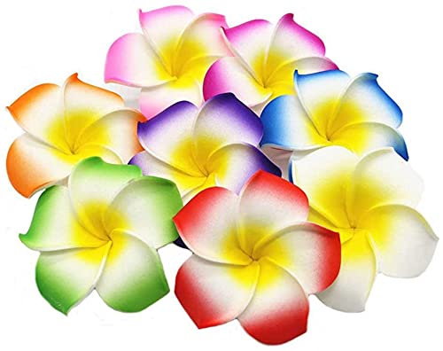 MEWETGT Foam Artificial Plumeria Flower Petals Cap (Multicolor, 5cm, 100 Pieces)