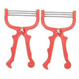 GALPADA 2 Stück Manueller Gesichtshaarentferner Effizientem Federsystem Tragbares Handliches Epiliergerät für Frauen zur Glatten Gesichts Kinnhaarentfernung Leicht und Reisegeeignet