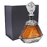 Personalized Scotch Whiskey Bourbon Glass 23 oz Decanter - Custom Engraved - Triangle Shape...