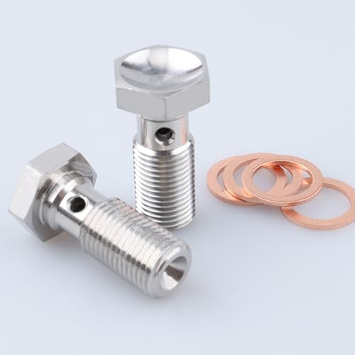 Image of AC PERFORMANCE M10 x 1.0 Banjo Bolt, 24mm UHL, Stainless Steel, Pack of 2