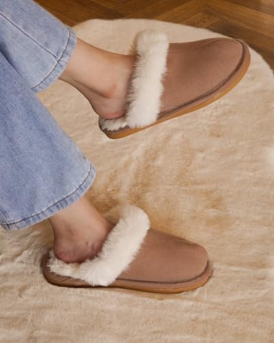 OLDSH Slippers for Women, Slippers for Men, House Slippers for Woman, Indoor Outdoor Fluffy Womens Slippers Shoes, Fuzzy Home Women’s Slippers, Gifts for Birthday Christmas New Year Women Mom Ladies2