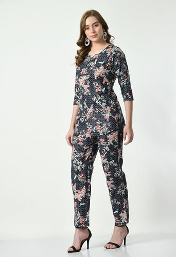 Image of Amazon Brand -Bhumante Women's Deluxe Shirts and Shorts Top Nightwear Set - Effortless Elegance and Supreme Comfort for a Dreamy Night's Rest
