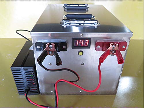 Lifepo4 12V 500Ah Waterproof Lithium Iron Phosphate Battery Pack With Metal Case 3000 Deep Cycle Battery For Solar Storage Rv/Camper Marins/Boat/Golf Carts/Electric Vehicle Power Station Built-In Bms #TOP1