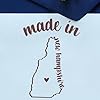 Small Made in New Hampshire Rubber Stamp - 1-3/16 Size - Crafters and Makers - Legitimate Made in NH Stamp - Ideal for Scrapbooking, Card Making, and Personalizing Projects - Craft Supplies from NH #4