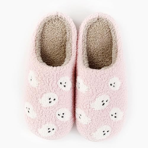 Cartoon Slippers for Womens Mens Cute Cozy Plush Warm Slip-on House Shoes Comfortable Non-Slip Home Slides Cotton Slipper for Indoor and Outdoor Couple Slippers3