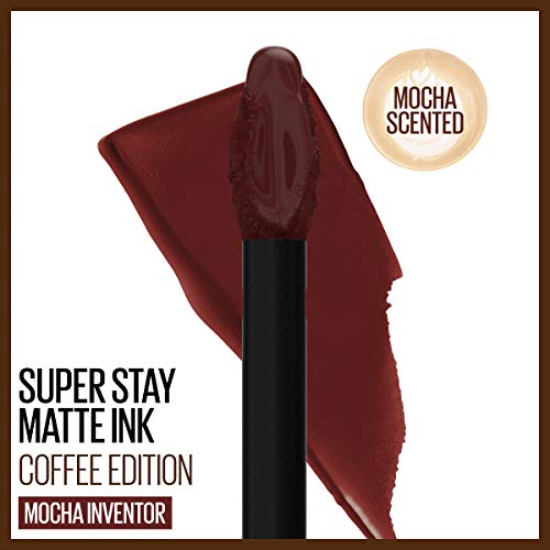 Image of Maybelline New York SuperStay Matte Ink Liquid Lipstick, Coffee Edition, Mocha Inventor, 0.17 Ounce