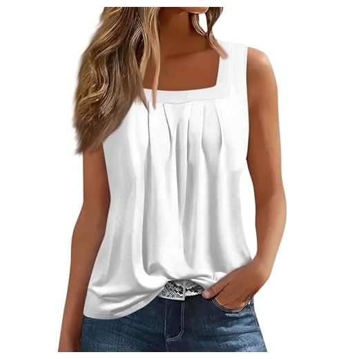 Débardeur Femme Col U Tee Shirt Femme Col V Tee Shirt Ete Fluide Tunique Coton Marque Pas Cher Blouse sans Manches Fleurie Vetement Femme Ete XXL