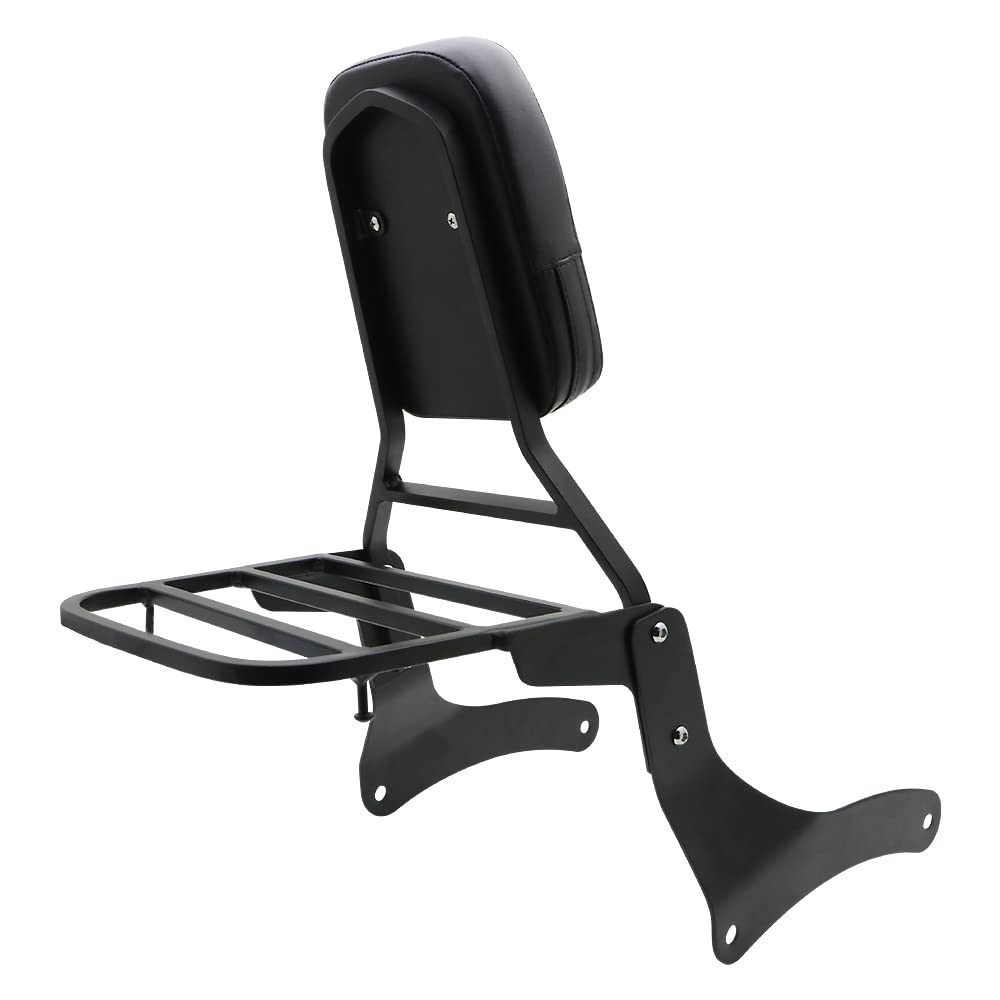 Accessori moto Sissy Bar Schienale Con Portapacchi Pad Compatibile Per Kawasaki Vulcan 900 VN900 Custom Classic 1996-2023