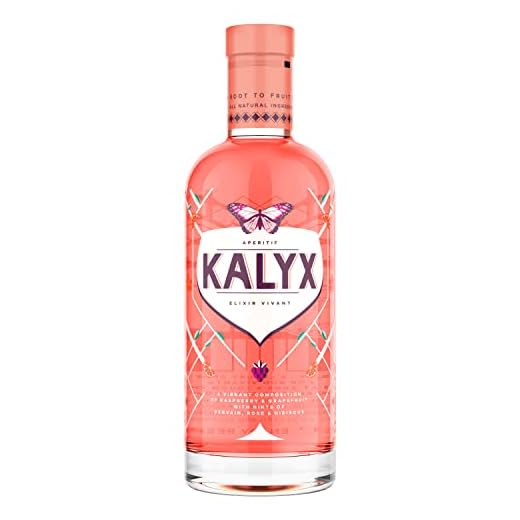 KALYX | Botanical Spirit | Wermut-Alternative | vegan & glutenfrei | Aperitif mit Himbeere, Grapefruit, Rose & Hibiskus | perfekt mit Tonic oder Sekt | Root to Fruit | 19% Vol. | 500 ml