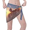 Beach Sunrise Print Women Short Sarongs Beach Wrap Quick-Drying Lightweight Design For Beaches, Pools, Cruises, And Resorts #2
