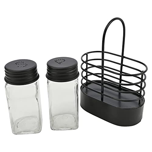 Black Wire Salt & Pepper Shaker Set #TOP3