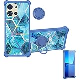 Aroepurt Funda Compatible para Siragon SP-7275 Funda Case Carcasa Soporte Cover [con 9H Dureza HD Protector Pantalla] PC + Silicona Soporte IMDL-LS