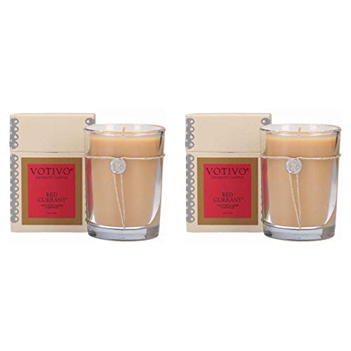 Votivo Aromatic Candle - Red Currant, 2-Pack