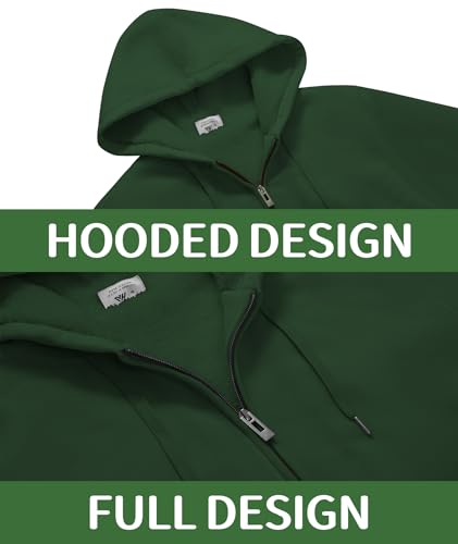 Mens Fleece Hoodies Zip Up Warm Thick Winter Jacket — view 5