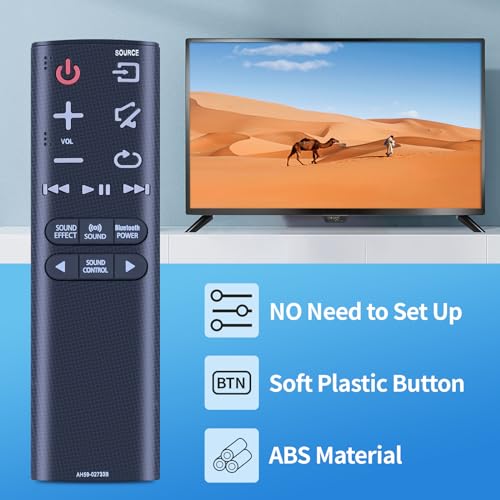 TCNOUMT New Replacement for Samsung Soundbar AH59-02733B Remote Control Compatible with HW-K335 HW-K350 HW-K430 HW-K450 HW-K470/EN HW-K650 HW-K651/XY HW-J4000 PS-WK450 HW-KM36 HW-KM37 HW-KM39 - Image 2