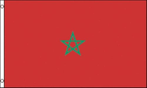 FlagsImp Bandera de poliéster de Marruecos de 2 x 3 pies, multicolor