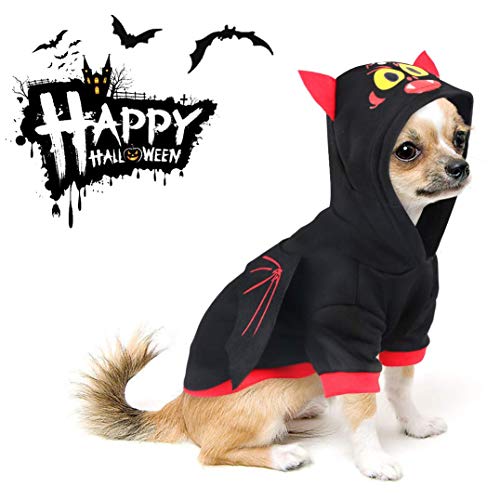 CoKu Disfraces de Halloween para Mascotas, Disfraz de Perro de Murciélago/Alas de Murciélago de Perro/Disfraz de Perro/Disfraces para Mascotas para Perros Medianos Grandes Decoración(S)