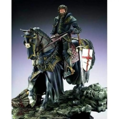 Maquette en résine 1/24 Saint George Chevalier Médiéval figurine historique non peint pour socle