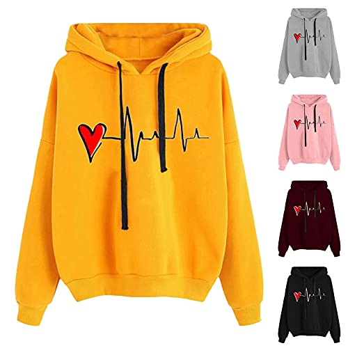 FKoexedsny Sudadera con capucha juvenil Classic Print Sudadera con capucha con capucha para parejas, suéter de gran tamaño Streetwear con capucha polar Tech para mujer, Negro , XL