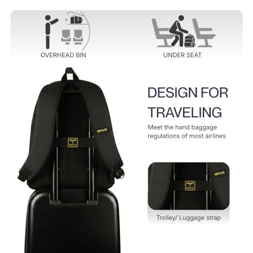 Image of Impulse Laptop Backpack for Men & Women | Water Resistant Office, Travel & College Bag | Fits Up to 15.6?16 Inch Laptop | Business & Work Backpack
