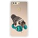 Produktbild Hapdey silikon Hülle für [ Huawei P9 Plus ] Design [ Hipster Mops - Music It's My Escape ] Transparenz Flexibles TPU