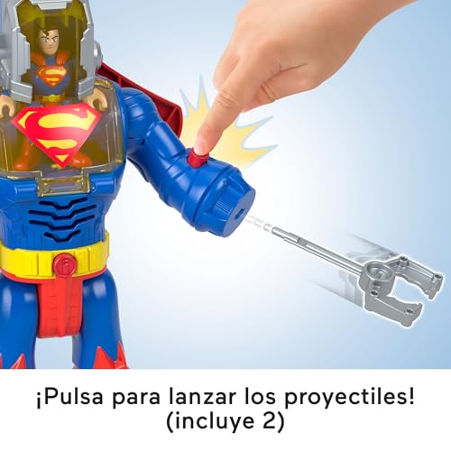 Robot Superman Imaginext con luces y sonidos de combate para niños de 3 años 5