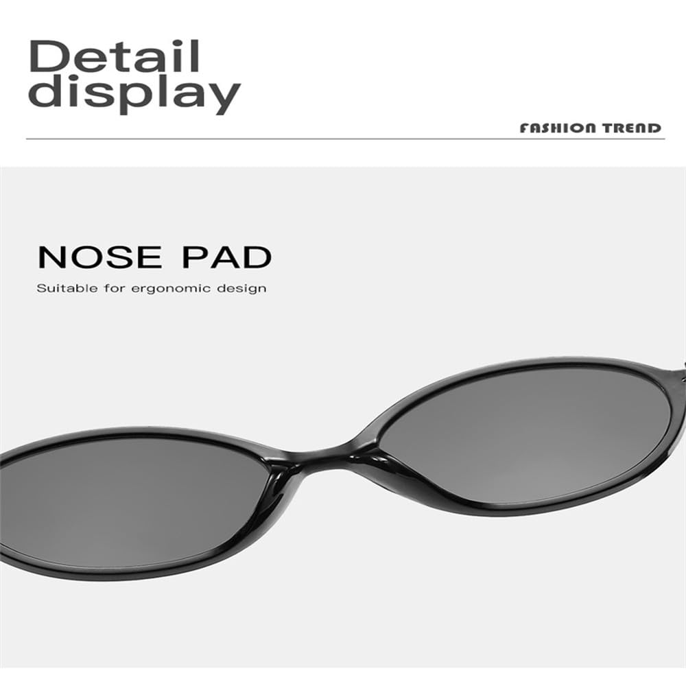 Gafas de sol ovaladas pequeñas vintage para hombre y mujer, gafas de sol modernas con protección UV400.