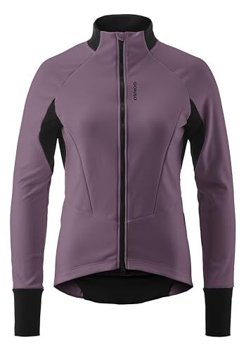 Gonso Road Jacket Softshell 2 W, Women's cycling jacket, Water-repellent softshell jacket, Windproof, G-Shell for optimum thermal insulation, Close fit, PFC-free