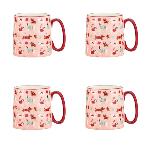 10 Strawberry Street Bella Holiday Cheer Mug Collection (Puppy Peppermint)