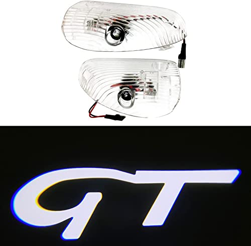 Duleutgnu 2 pièces lumières de Porte de Voiture Voiture Logo de Bienvenue fantôme Ombre définition lampadaire LED Portes de Voiture lumières d'entrée...