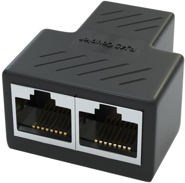 Adaptador Divisor RJ45 2 Puertos Pack x2 miniatura 3