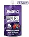 SmashPack Mixed Berry Protein Fruit Smoothie Pouch 6 Pack | 14g Whey Protein with MCT Oil | Paleo Friendly, No Added Sugar, Gluten Free, Soy Free, Non-GMO | 100% BPA Free | 5 oz Squeeze Pouches