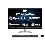 HP 27 AI PC All-in-One 27" Touchscreen IPS FHD Display (AMD Ryzen AI 7 350