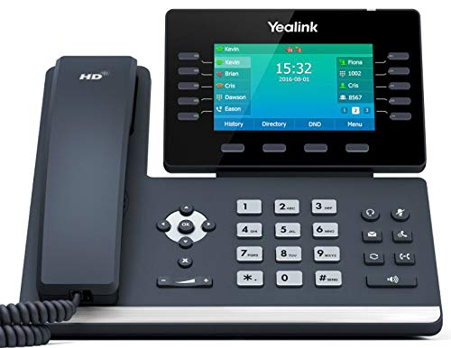 Teléfono Yealink T54S SIP POE con fuente y paño microfibra miniatura 2