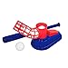 Conjunto de entrenador de béisbol para niños Juguete de bola retráctil plegable, práctica de entrenamiento, 1 máquina de lanzamiento y 3 pelotas de béisbol, juguete para niños para principiantes