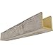 Ekena Millwork BMRS3C0100X060X216BP 3-Sided (U Rough Sawn Endurathane Faux Wood Ceiling Beam, 10"W x 6"H x 18