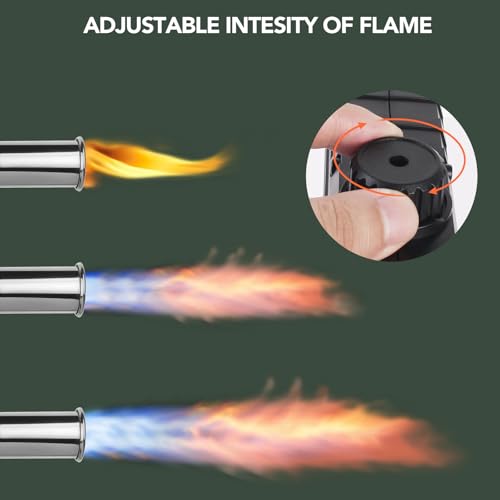 Image of Sondiko Powerful Cooking Propane Torch Gun, Adjustable Flame for Grilling | Culinary Torch Campfire Starter, Ergonomic Grip, Torch Burner for Searing Steak, BBQ & DIY, Propane Tank Not Included