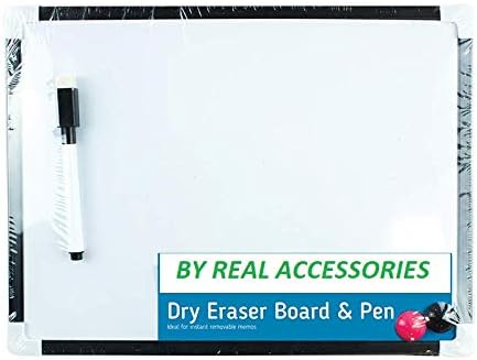 A4 Dry Erase Mini Magnetic White Board Office Notice Memo White Board with 1x Pen & 2X Magnets => Fast DELIVERY (1 Pack)