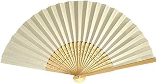 Gothi Creations Thick Ivory Paper Bamboo Ribs Hand Fans