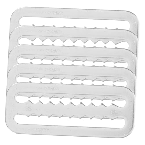 Abaodam 5Pcs Stainless Steel Diving Weight Belt Buckles Serrated Design Clips for Enhanced Setup Versatile Compatibility for Scuba Diving Snorkeling Gear