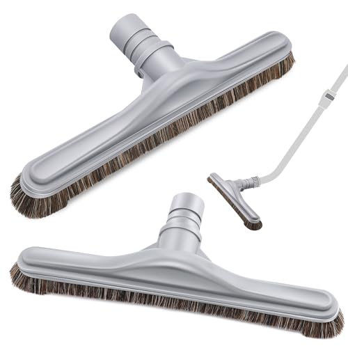 Image of Replacement Floor Tool Compatible with ProTeam 101446 E-Z Glide Backpack Vacuum,Compatible with Hoover C2401, 14 inch Multi-Surface Brush for Commercial Cleaner(2 Pack,Horse Hair Brush)