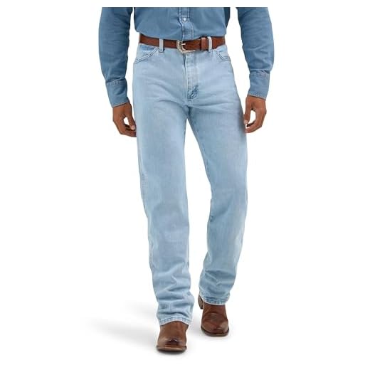 Wrangler Men's 13MWZ Cowboy Cut Original Fit Jean, Gold Buckle Bleach, 32W x 34L