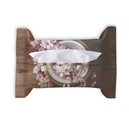 Serviette en papier pour le visage Rose à motif fleurs de prunier