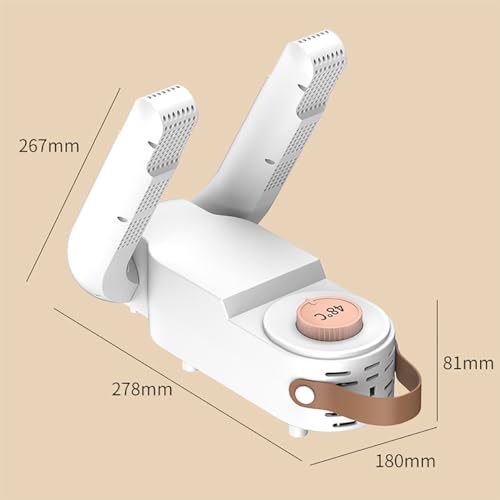 Secador de botas portátil con panel inteligente LED miniatura 5
