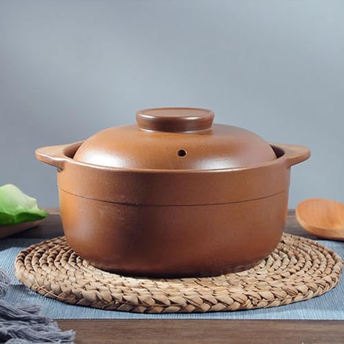 Olla de arcilla resistente al calor con esmalte cerámico para hornear 6