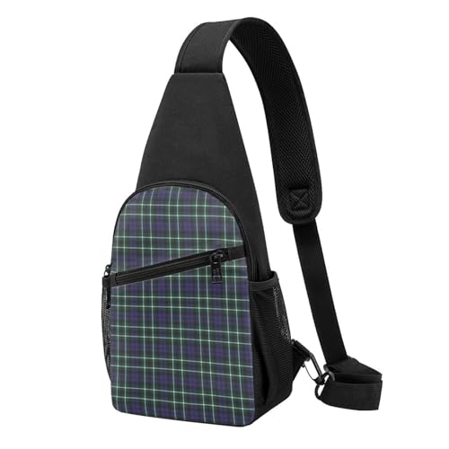 Crossbody Sling Backpack Graham of Montrose Modern Tartan Shoulder Chest Bag Daypack for Traveling Sport