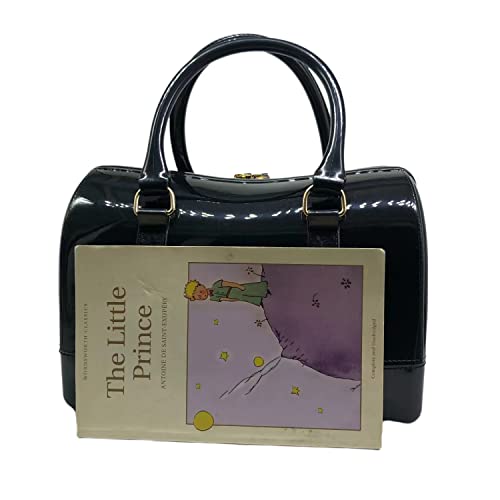 Image of Ladies Summer Jelly Pillow-shaped Top Handle Handbag Candy Color Transparent Crystal Purse