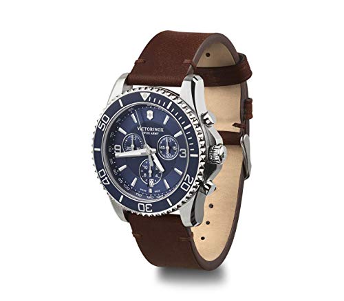 Victorinox Maverick Chronograph Ø 43 mm Reloj de Pulsera de Hombre, Cuarzo analógico, Sumergible hasta 100 m, Pulsera de Acero Inoxidable 2 Victorinox Maverick Chronograph Ø 43 Mm Reloj De Pulsera De Hombre, Cuarzo Analógico, Sumergible Hasta 100 M, Pulsera De Acero Inoxidable