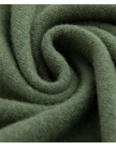 Hamthuit Men's Thick Round Neck Sweater Slim-Fit O-Neck Pullover Long-Sleeved Knitted Sweater3