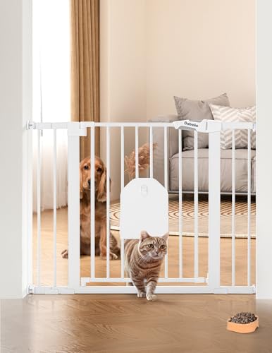 Babelio Auto Close Gate with Cat Door